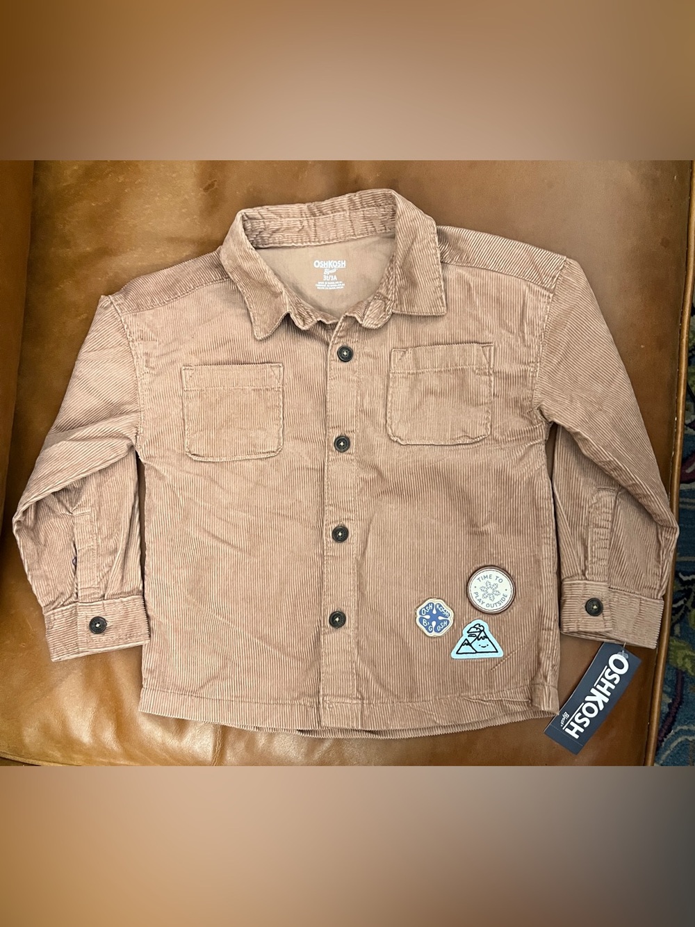 OshKosh B'gosh Brown Corduroy Button-Down Shirt